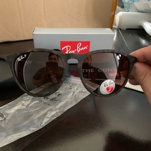 New Polarized Rayban Erika Brown Sunglasses RB4171